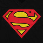 Superman Logo Black V Neck Baby Tee