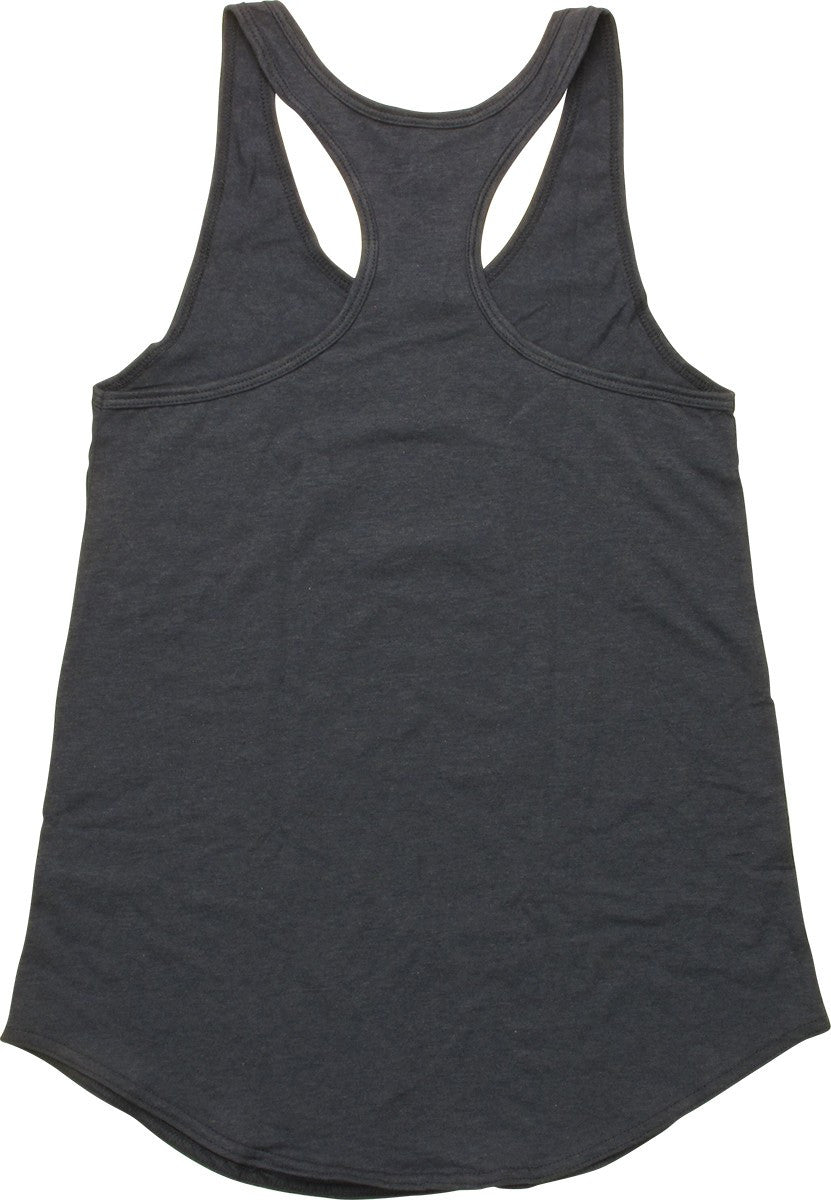 Superman Logo Retro Flowy Racer Juniors Tank Top