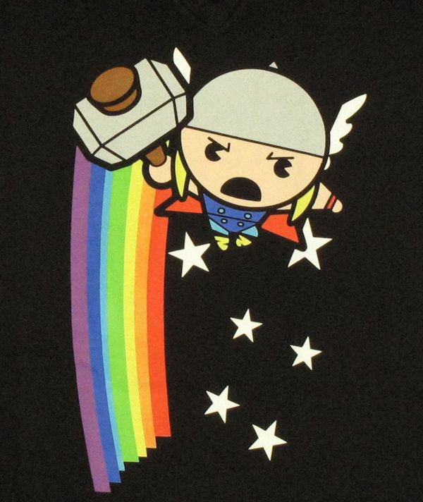 Thor Toy Rainbow Baby Tee