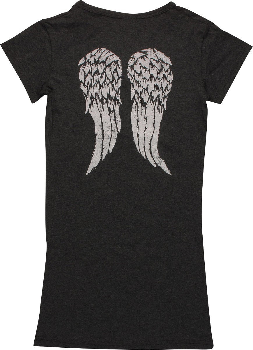 Walking Dead Daryl Crossbow V Neck Tunic Baby Tee