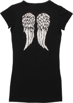 Walking Dead I Heart Daryl V Juniors Tunic Shirt