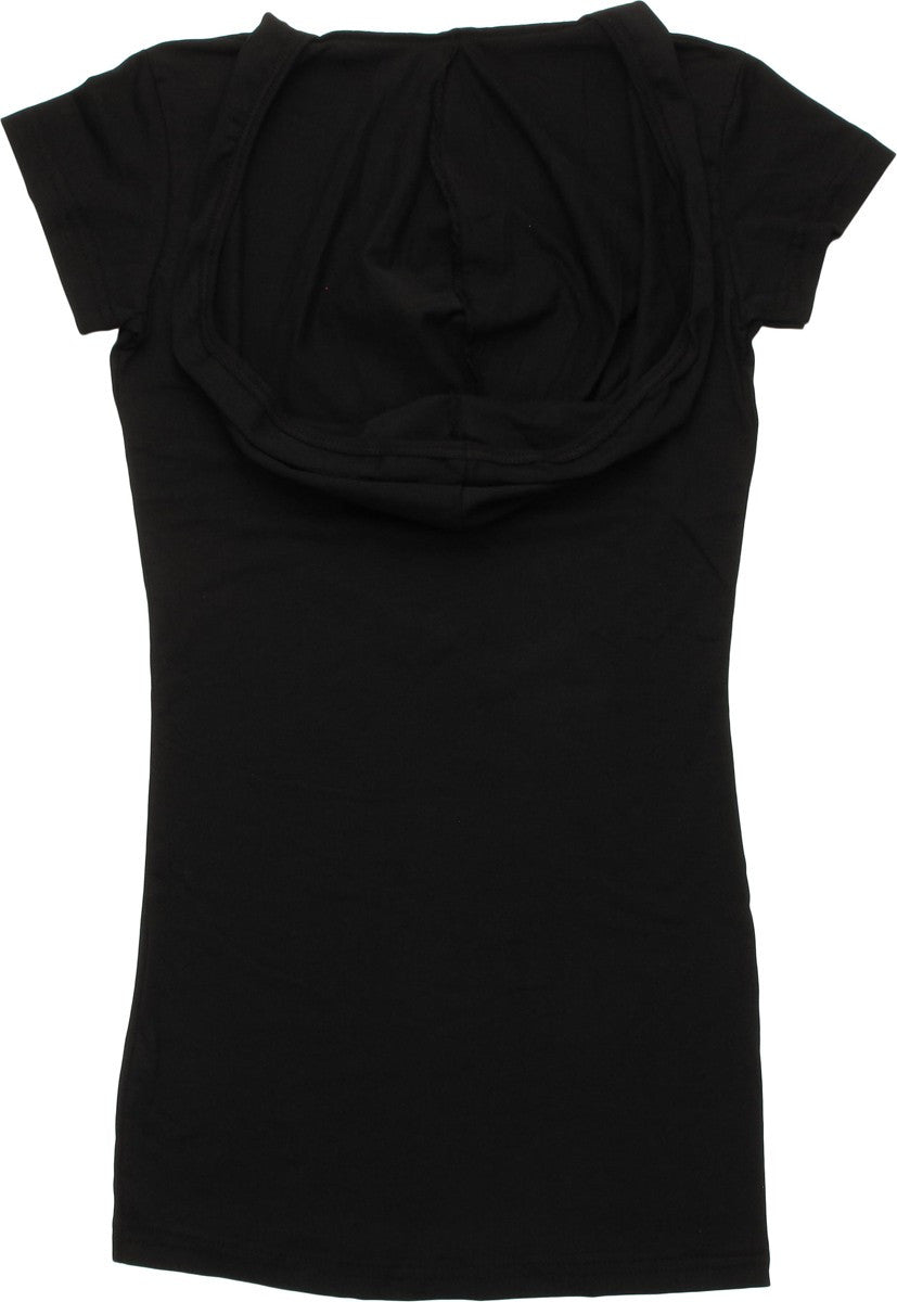 Walking Dead Get Bit Hooded Juniors Tunic Tank Top