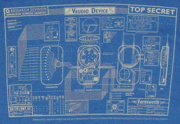 Warehouse 13 Blueprint Baby Tee