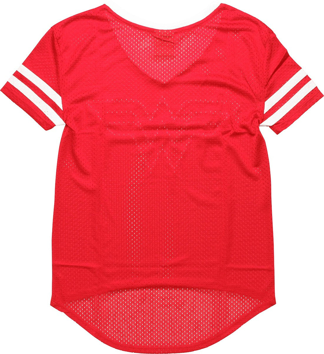 Wonder Woman V Neck Mesh Juniors T-Shirt