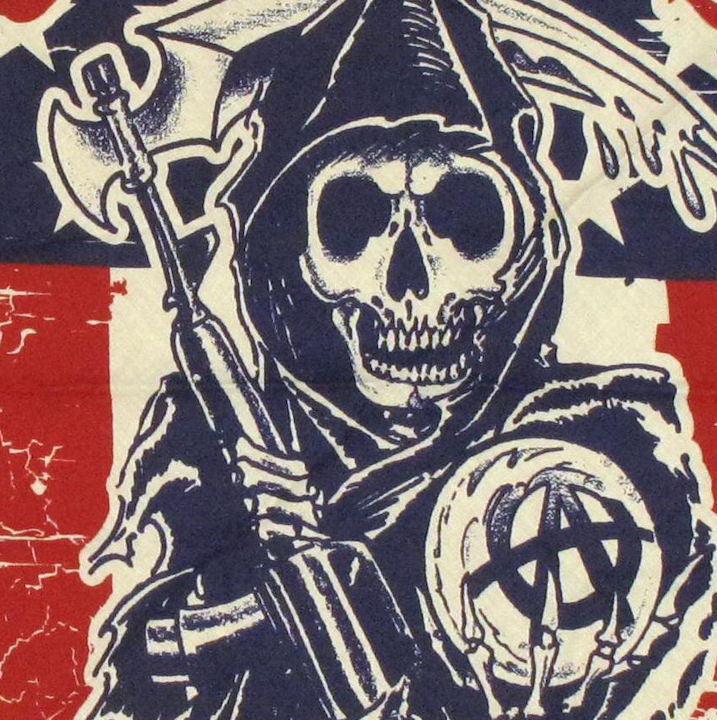Sons of Anarchy Stars Stripes Bandana