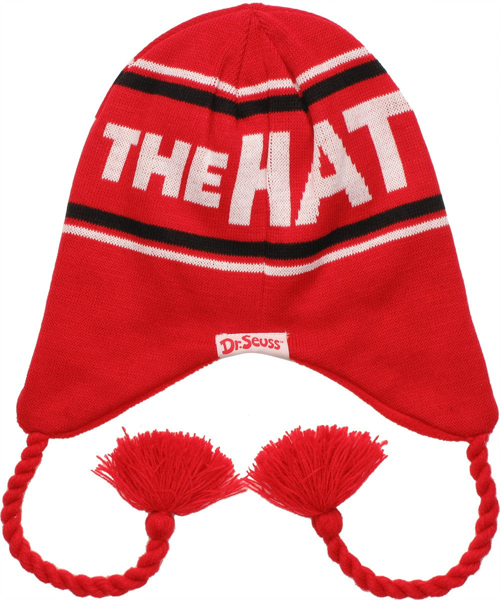 Dr Seuss Cat Hat Reversible Lapland Beanie