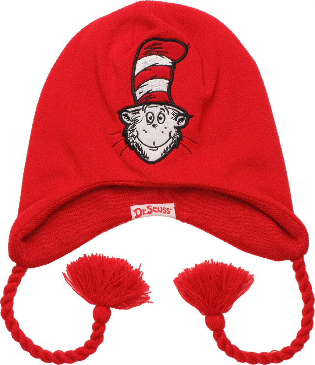 Dr Seuss Cat Hat Reversible Lapland Beanie