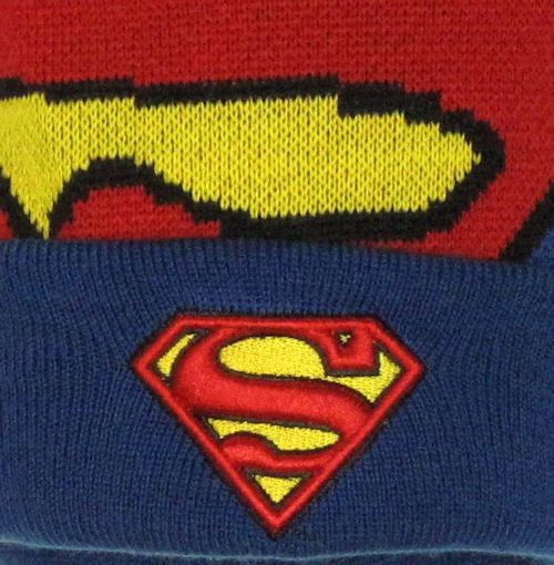 Superman Woven Logo Cuff Beanie