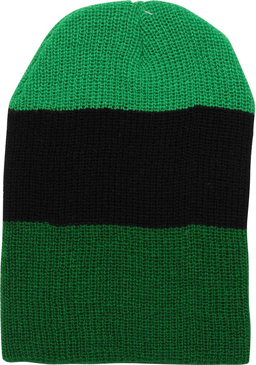 Zelda Crest Green and Black Stripe Beanie