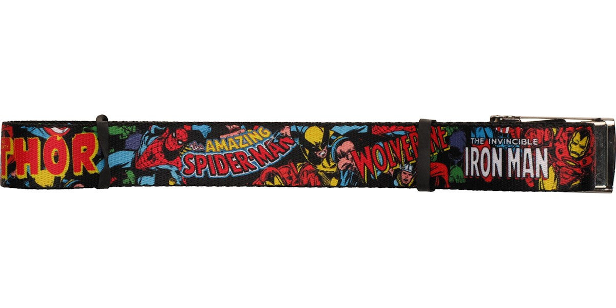 Avengers Characters and Names Mesh Belt