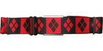 Harley Quinn Checkered Symbols Seatbelt Belt