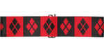 Harley Quinn Checkered Symbols Cinch Waist Belt