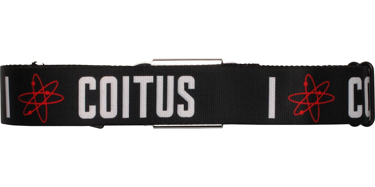 Big Bang Theory I Love Coitus Seatbelt Mesh Belt