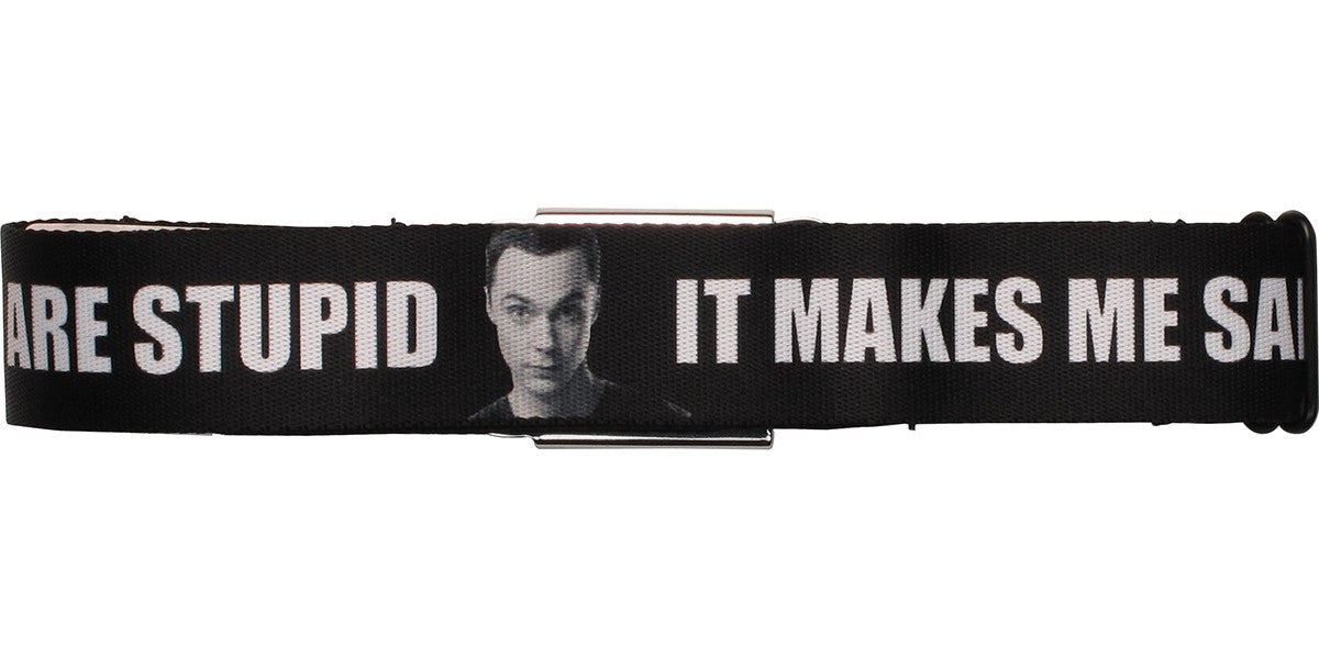Big Bang Theory It Makes Me Sad Seatbelt Mesh Belt