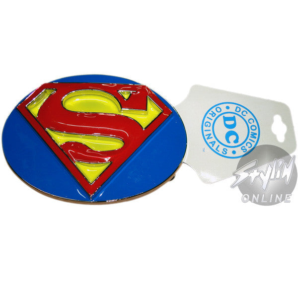 Superman 3D Logo Large Buckle