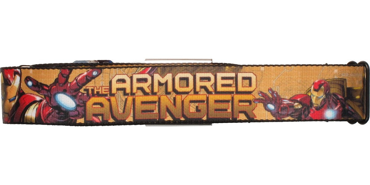 Iron Man Armored Avenger Palm Seatbelt Mesh Belt