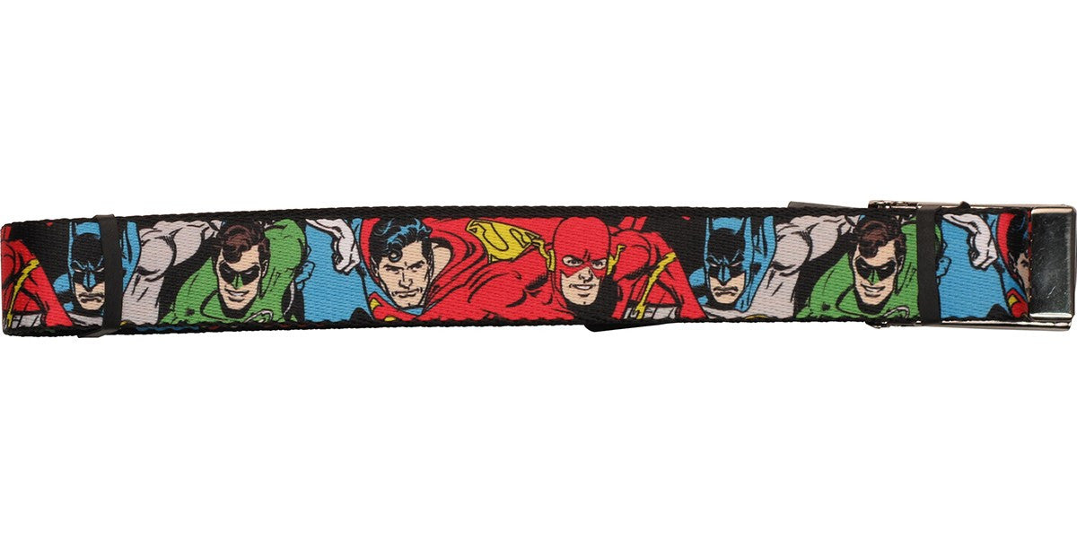 Justice League Characters Battle Stance Mesh Belt