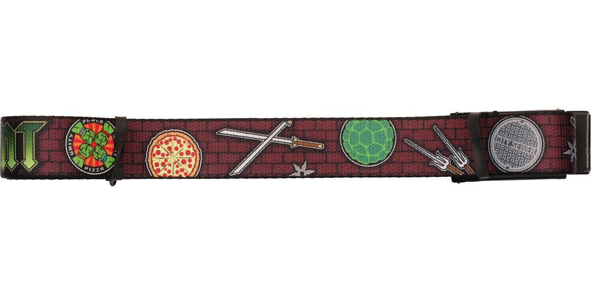 Ninja Turtles Tools and Brick Wall Mesh Belt