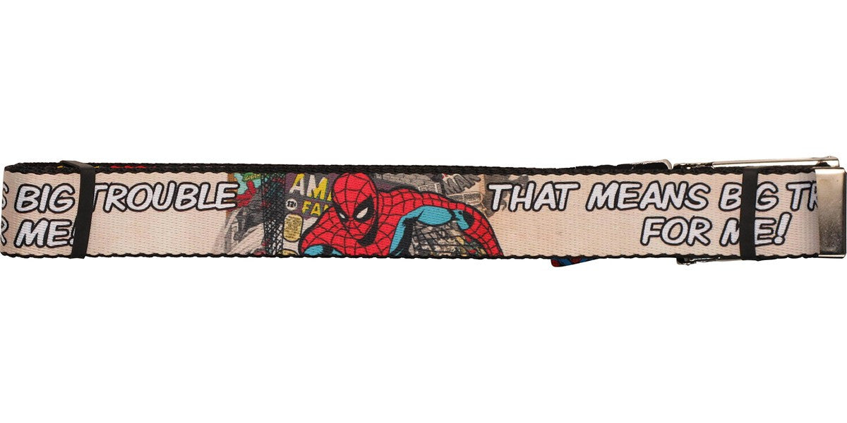 Spiderman That Means Trouble Mesh Belt