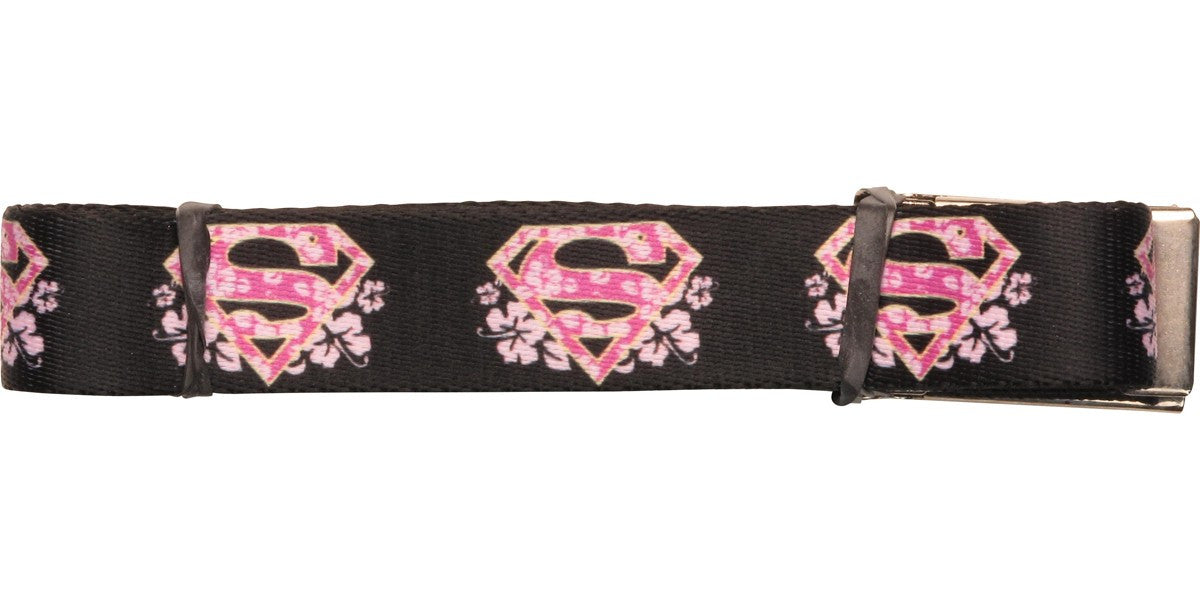 Supergirl Hibiscus Shield Mesh Belt