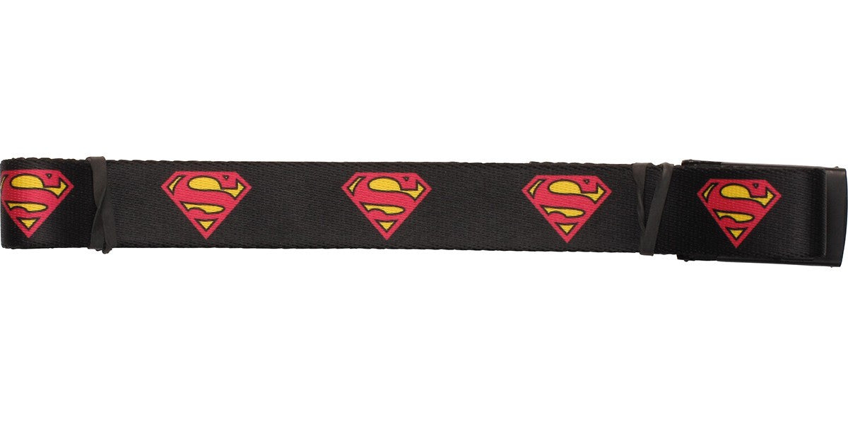 Superman Logo Black Mesh Belt
