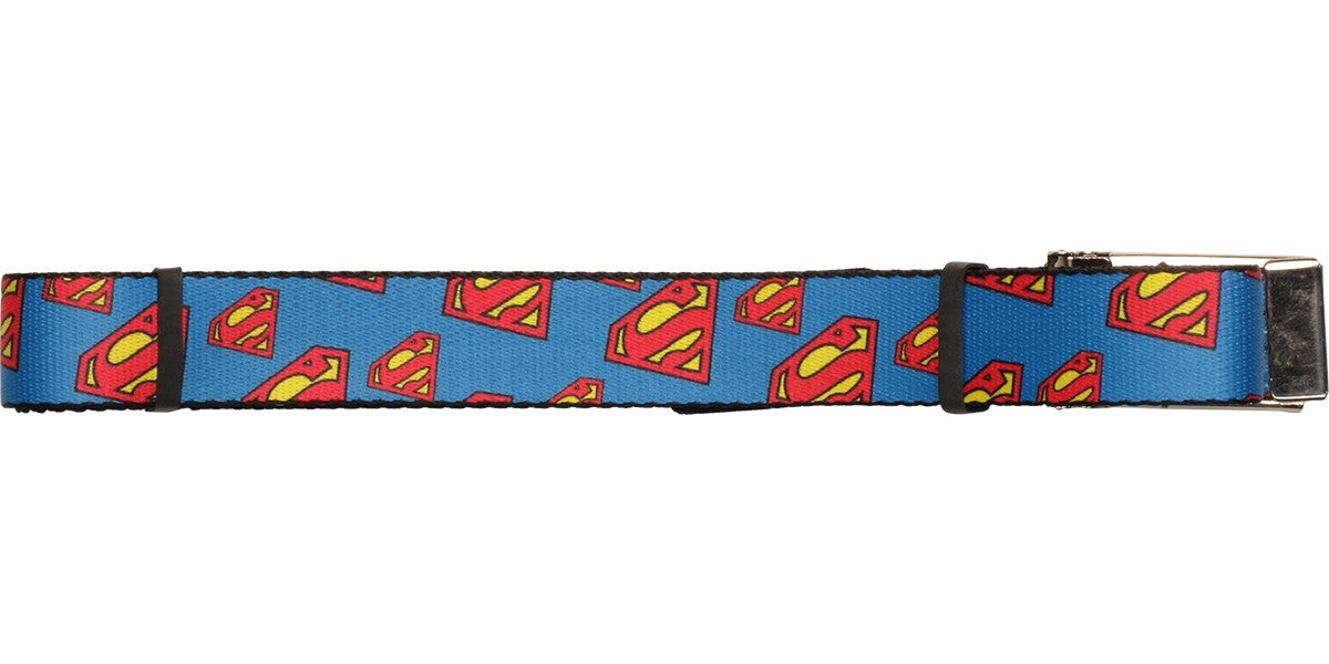 Superman Tilted Classic Logo Mesh Belt