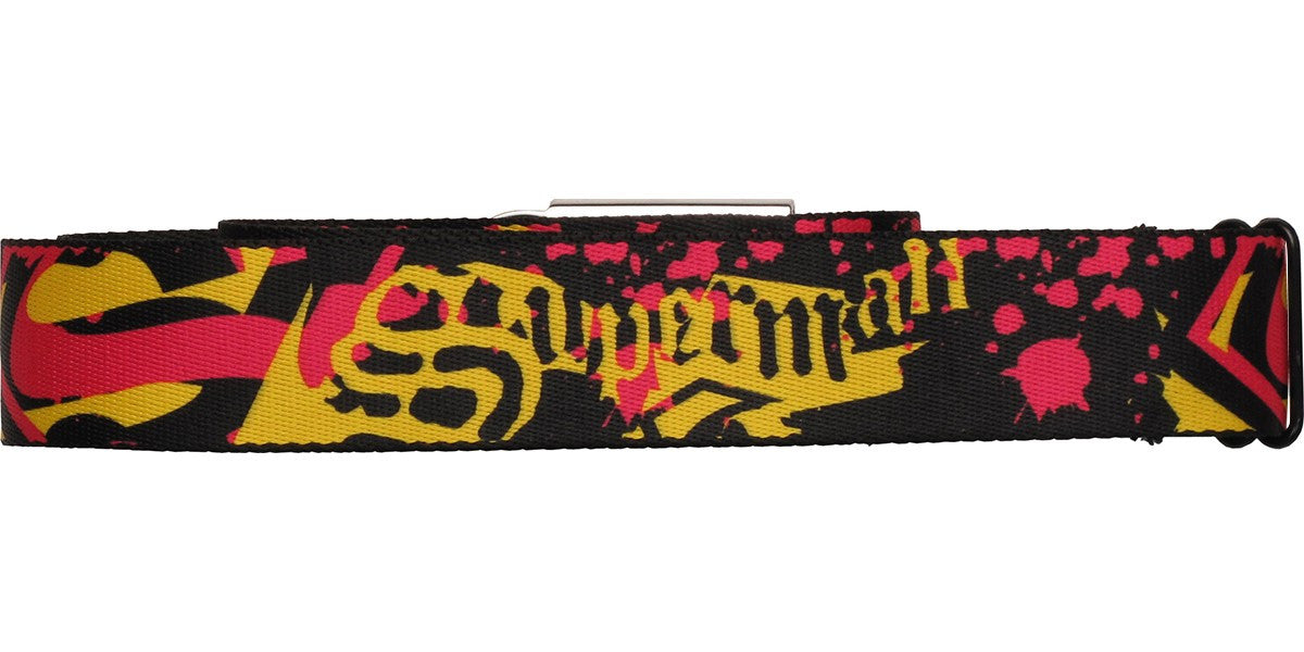 Superman Name Paint Splatter Seatbelt Belt