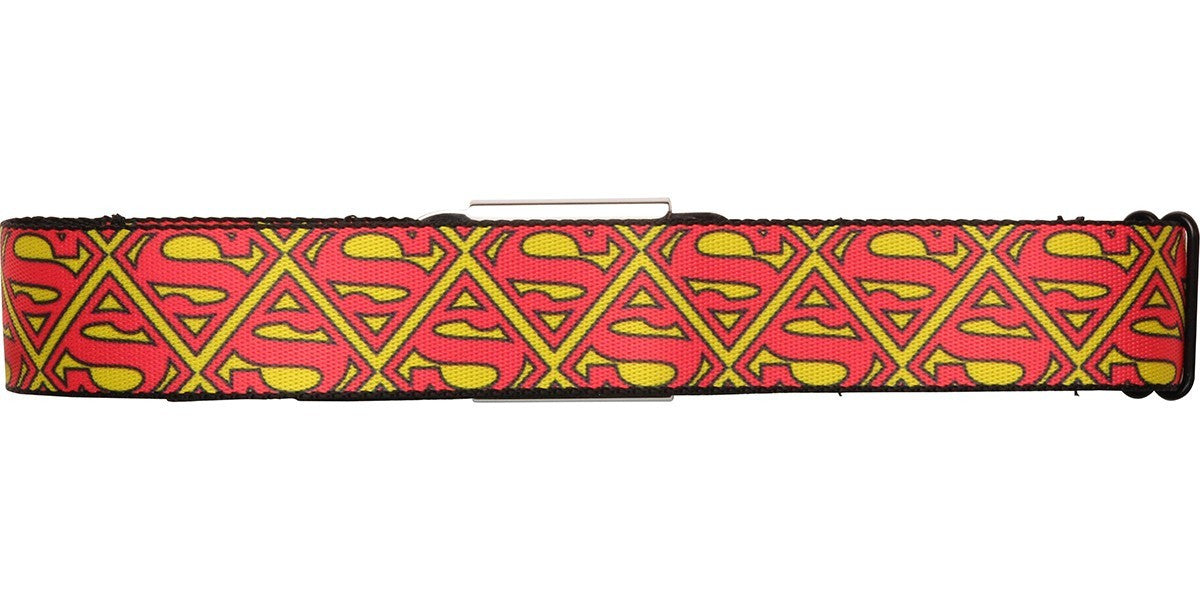 Superman Tiled Logos Seatbelt Belt