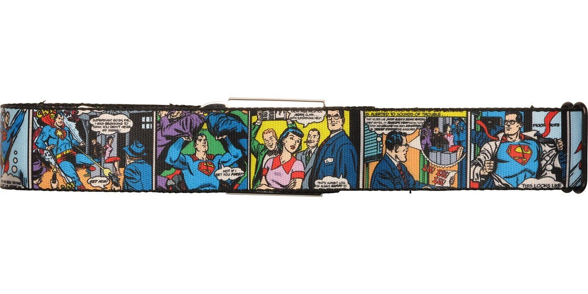 Superman Comic Panels Seatbelt Belt