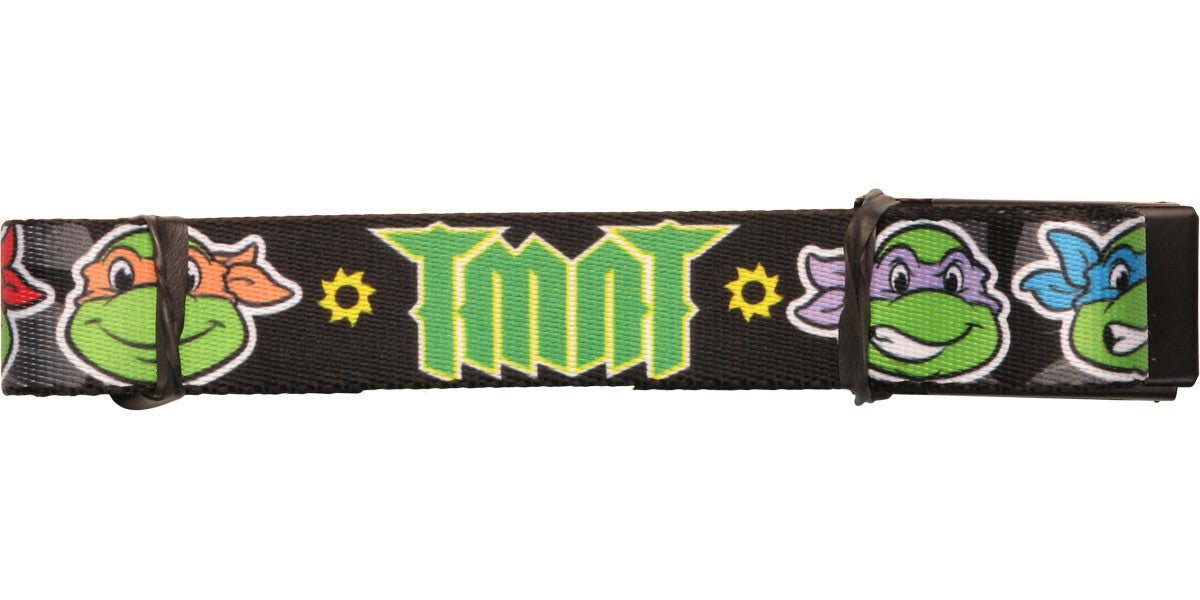 Ninja Turtles TMNT Faces Black Mesh Belt