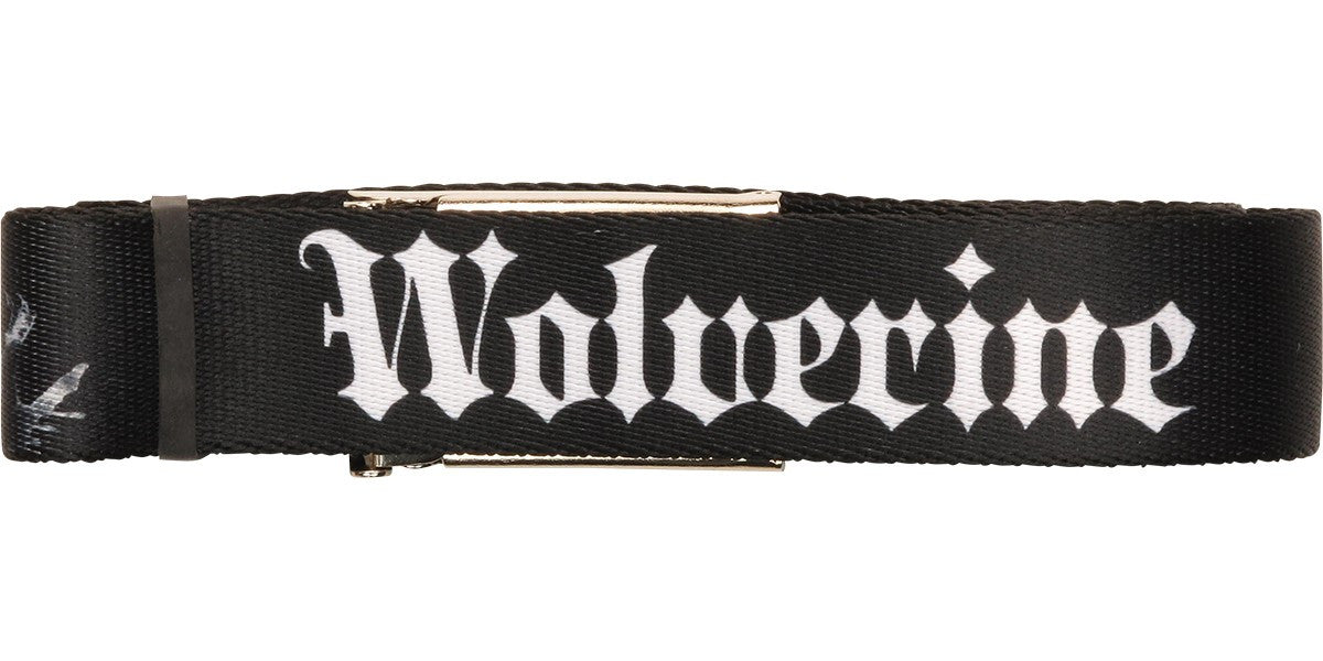 X Men Wolverine Name BW Mesh Belt