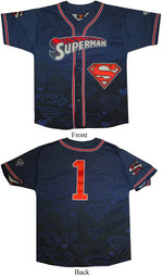 Superman Name Baseball Jersey