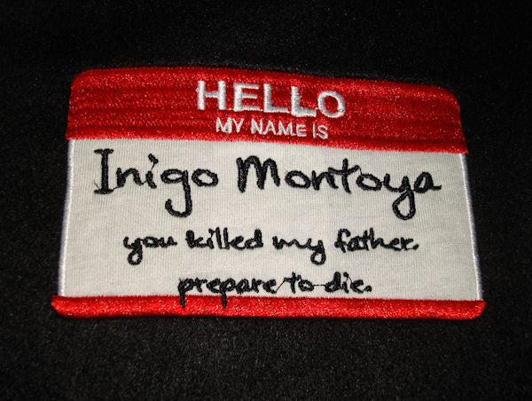Princess Bride Name Tag Snuggler