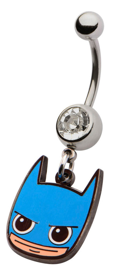 Batman Toyetic Face Dangle Belly Ring