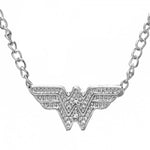 Wonder Woman Embossed Necklace Earrings Jewelry Set