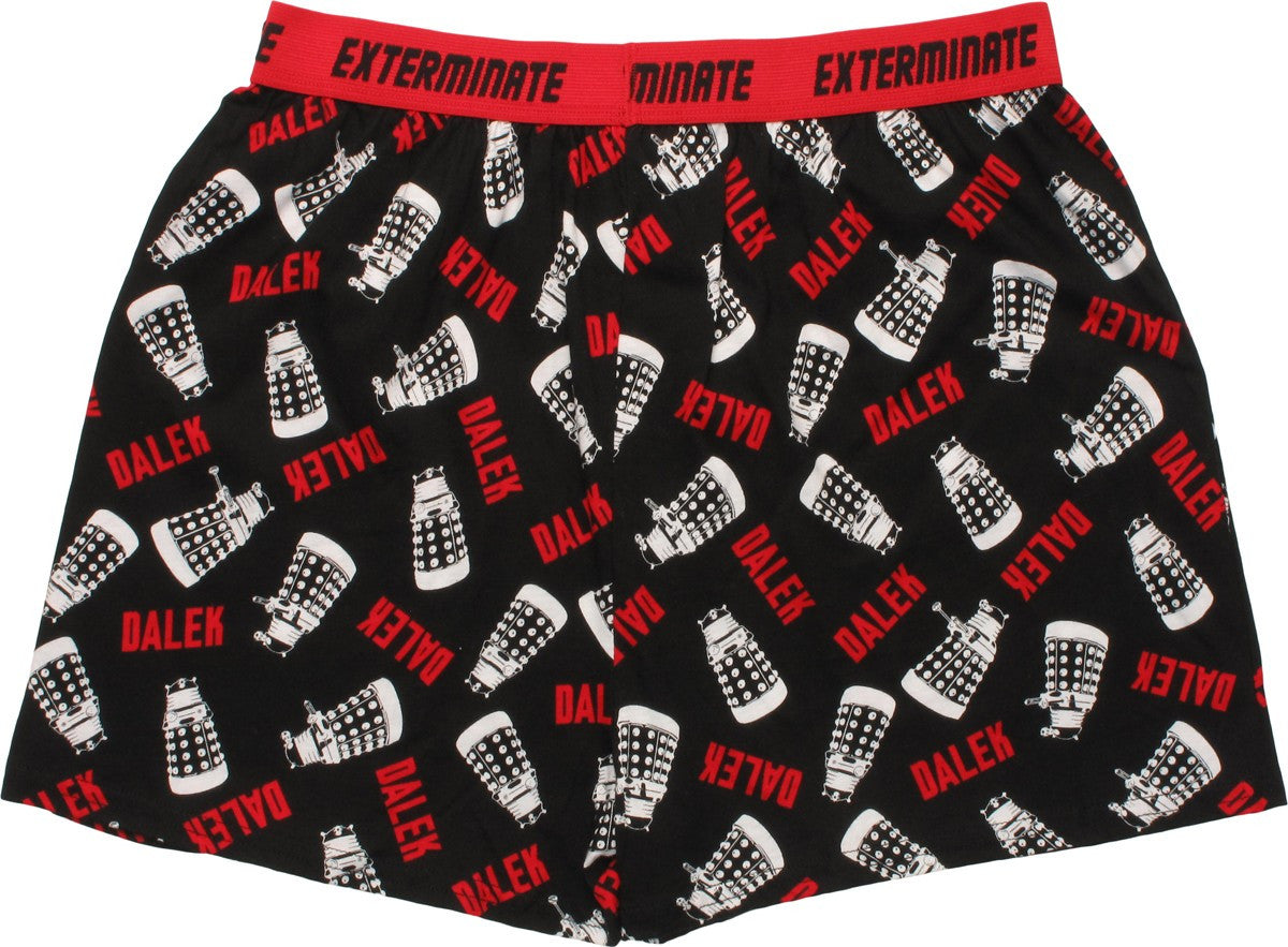 Doctor Who Exterminate Dalek Boxers