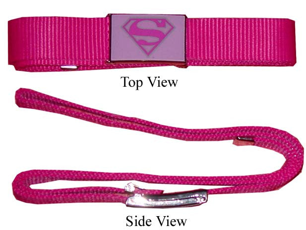 Supergirl Pink Mesh Belt