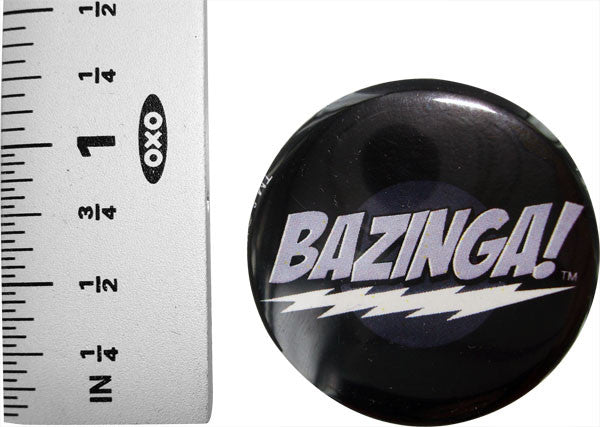 Big Bang Theory Bazinga Black Button