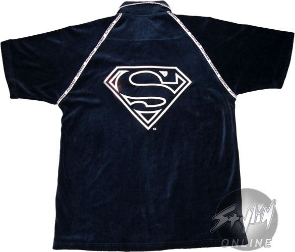 Superman Logo Velour Shirt
