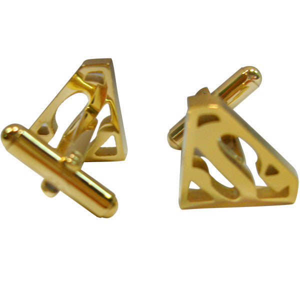 Superman Cut Out Shield Logo Cufflinks