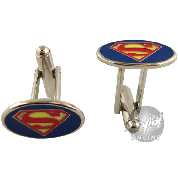 Superman Logo Oval Cufflinks