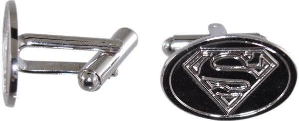 Superman Chrome Logo Cufflinks