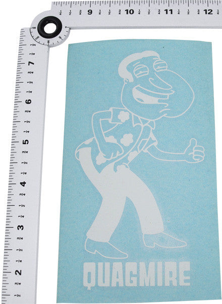 Family Guy Quagmire White Decal