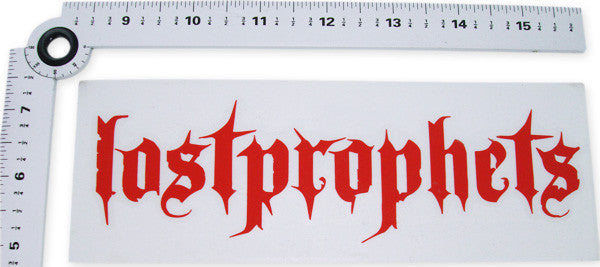 Lostprophets Name Red Decal