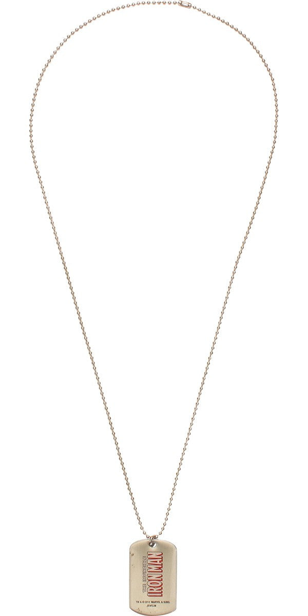 Invincible Iron Man Bust Name Single Dog Tag