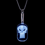 Punisher LED Light Up Dog Tag