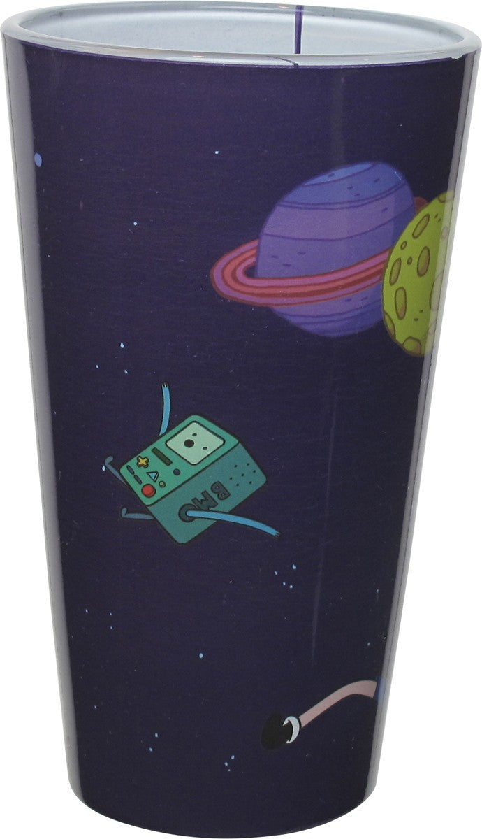 Adventure Time Characters in Space Pint Glass
