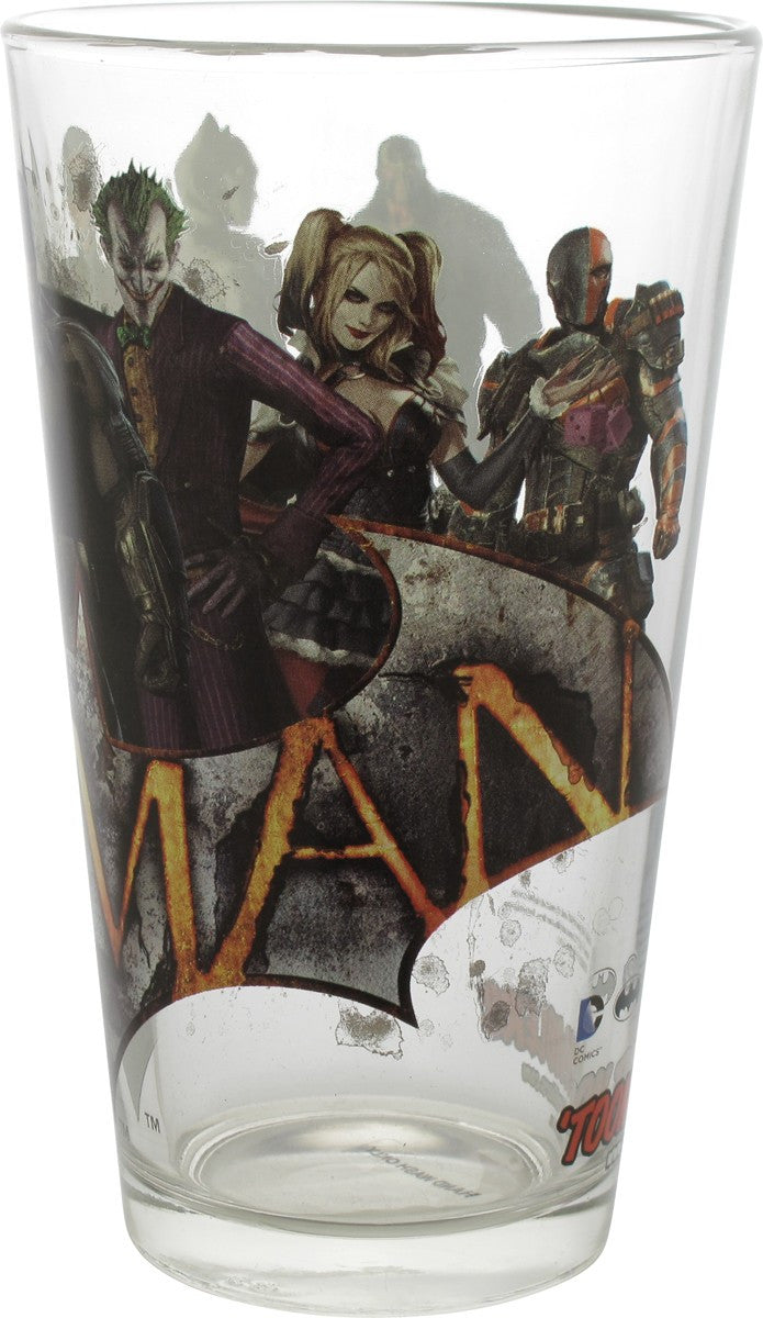 Batman Arkham Knight Group Toon Tumbler Pint Glass