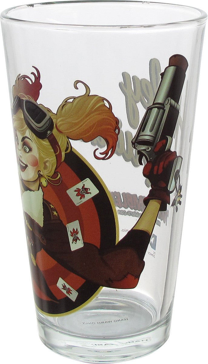 Harley Quinn Bombshell Close Up T.T. Pint Glass