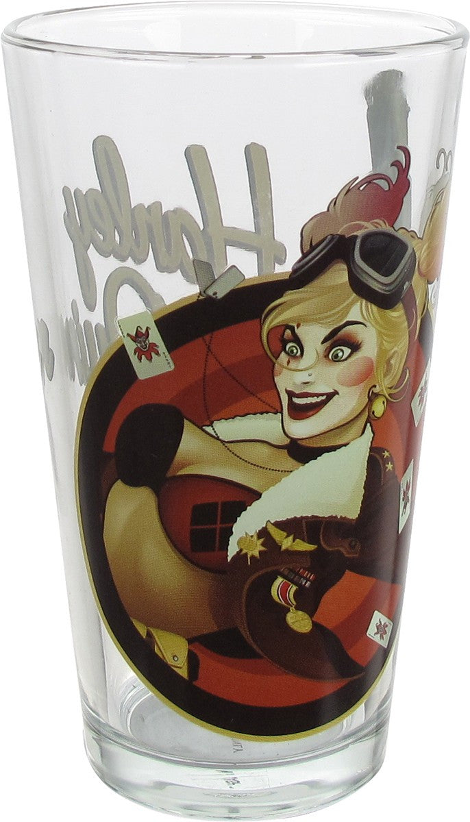 Harley Quinn Bombshell Close Up T.T. Pint Glass